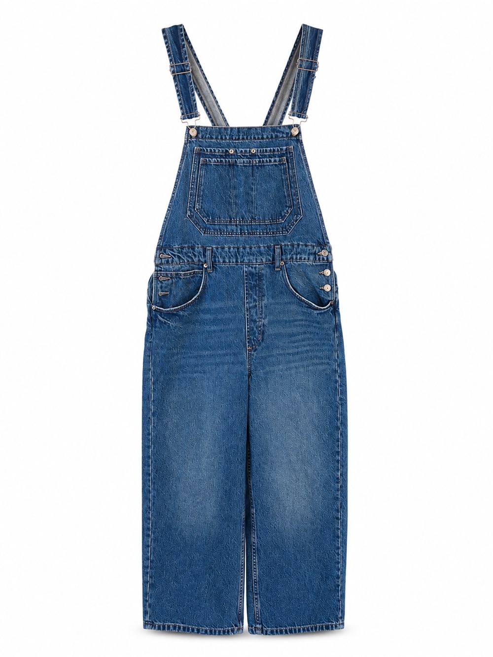 Free People Classic Blue Ziggy Denim Overalls